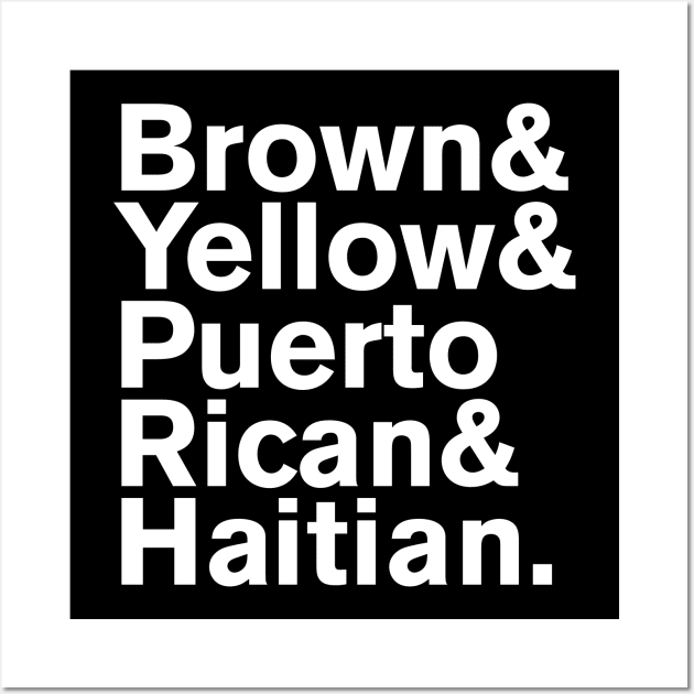 Brown Yellow Puerto Rican Haitian Wall Art by Flippin' Sweet Gear